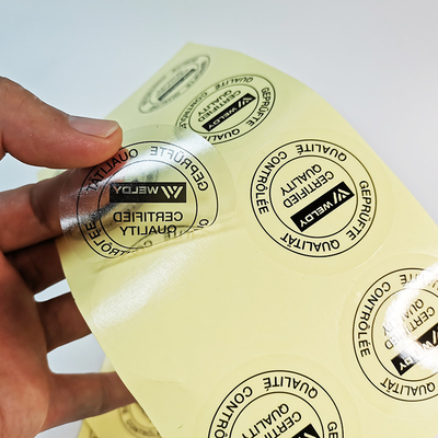 Klarer Aufkleber Flexo-HAUSTIER Film-selbstklebendes synthetisches Papier des Vinylbopp klebender
