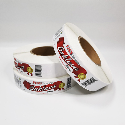 Wasserdichte synthetische Papieraufkleber-Rolle Matte Bottle Packaging Label Stickerss CMYK