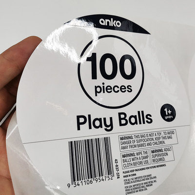 Verpackenaufkleber synthetisches CMYK BOPP ringsum entfernbares Aufkleber-Papier