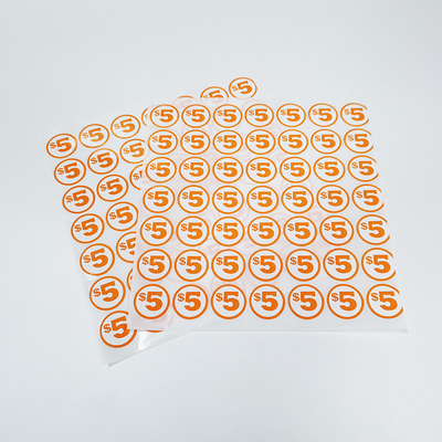 Vinyl bedruckbarer glatter PapierMatte Synthetic Promotional Labels Stickers CMYK Digital