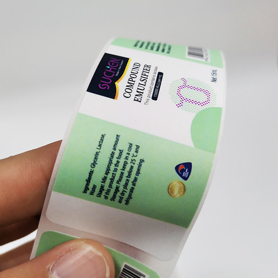 BOPP-Material-chemische Produkte beschriftet 60mm x 30mm Haushalt täglicher Aufkleber