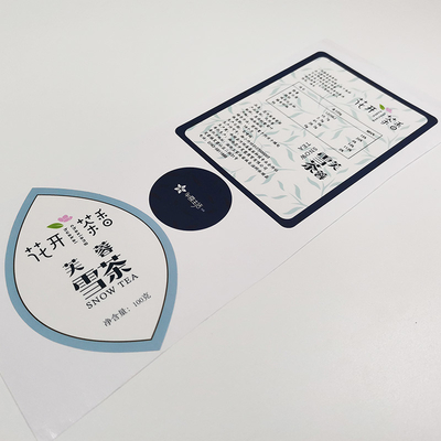 Wasserdichte kosmetische Aufkleber BOPP, die Aufkleber-Papier CMYK glattes Vinyllackieren