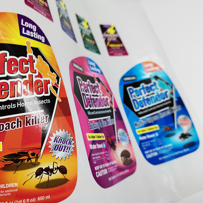 Glatte chemische Produkt-Aufkleber CMYK wasserdichter Matte Lamination Sticker