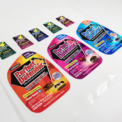 Glatte chemische Produkt-Aufkleber CMYK wasserdichter Matte Lamination Sticker