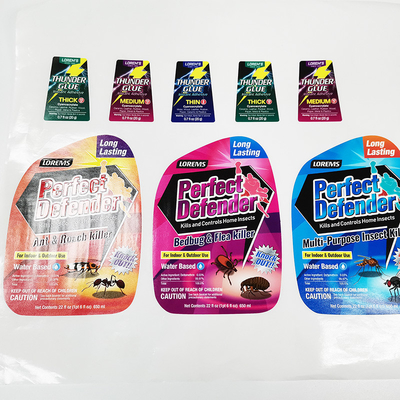 Glatte chemische Produkt-Aufkleber CMYK wasserdichter Matte Lamination Sticker