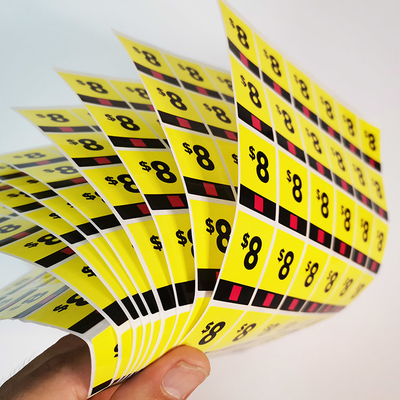 BOPP, das kundenspezifischer Kleindruck-dauerhafte fördernde Aufkleber-Aufkleber der aufkleber-CMYK vermarktet