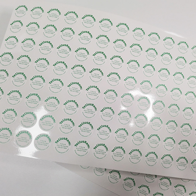 Freier Raum druckte Antifälschungs-Aufkleber-klebendes Eierschalen-Aufkleber-Papier