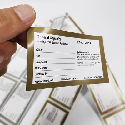 CMYK, das Verpackenaufkleber lackiert