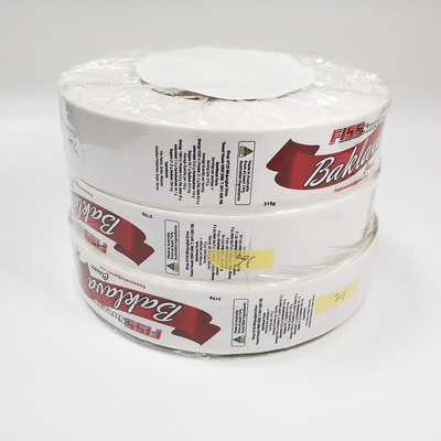 Besetzer prüfen dauerhaftes CMYK bedruckbares Aufkleber-Papier des glatten klebenden Papier-