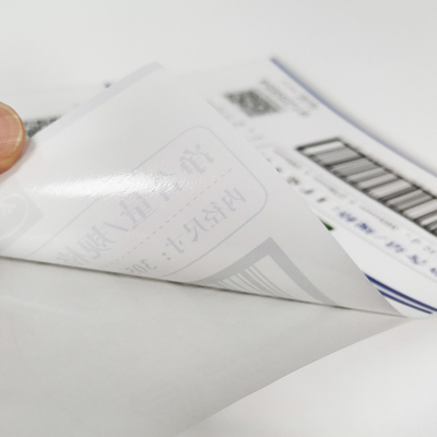 Ovaler Barcode-klarer Vinyldrucker Paper des BOPP-kundenspezifischer Kleinaufkleber-QR Code-CMYK