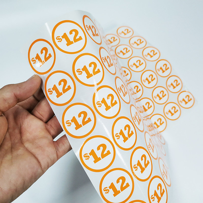 Vinyl bedruckbarer glatter PapierMatte Synthetic Promotional Labels Stickers CMYK Digital