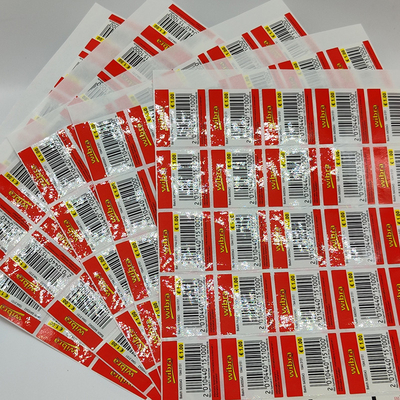 Entfernbarer kundenspezifischer Kleinbarcode-Vinyldrucker Paper der aufkleber-CMYK