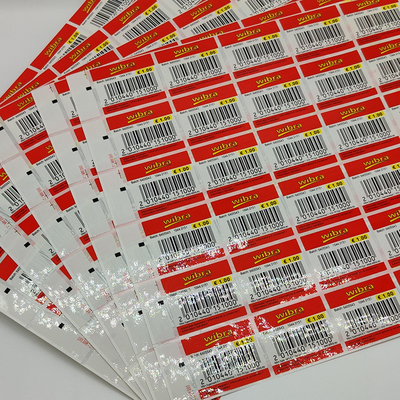 Entfernbarer kundenspezifischer Kleinbarcode-Vinyldrucker Paper der aufkleber-CMYK