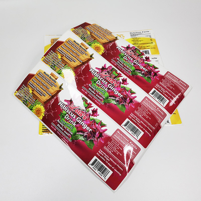 BOPP-Film-rütteln bedruckbare Aufkleber-Soße CMYK-Aufkleber für Verpackennahrung