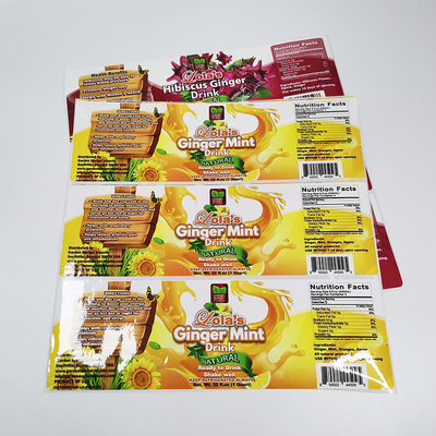 Film PMS des Pantone-Lebensmittelverpackungs-Aufkleber-BOPP, der Aufkleber druckt