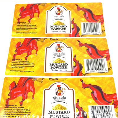 Barcode-glatte Verpacken- der Lebensmittelaufkleber-Matt Laminated Self Adhesive Sticker-Aufkleber