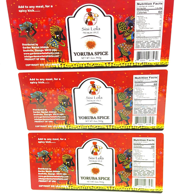 Barcode-glatte Verpacken- der Lebensmittelaufkleber-Matt Laminated Self Adhesive Sticker-Aufkleber