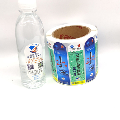 Rechteckige Getränkeflasche beschriftet klaren Getränk-Flaschen-Aufkleber BOPP CMYK