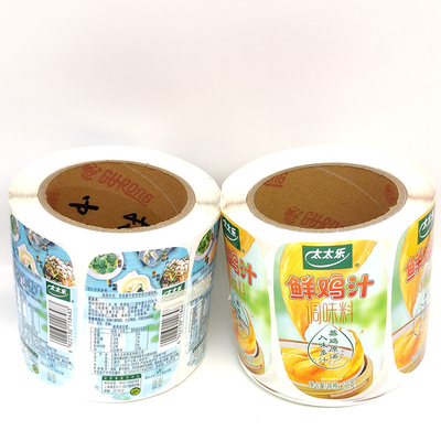 Weißes Paralleltrapez CMYK Digital Juice Beverage Bottle Labels BOPP wasserdicht