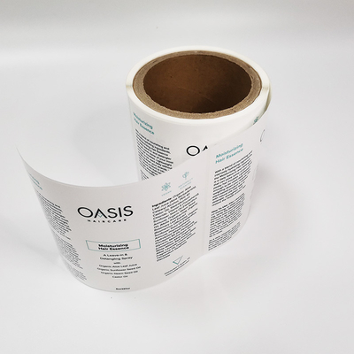Vinylaufkleber Skincare Pearlized BOPP glatter rechteckiger wasserdichter kosmetischer Aufkleber-
