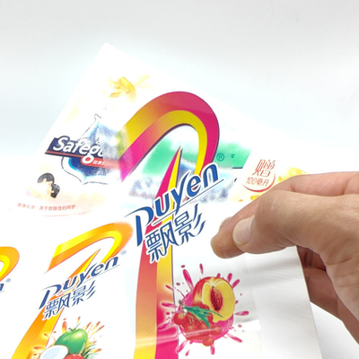 Aufkleber-Entwurf CMYK kosmetische rechteckige Kosmetik-weißer Aufkleber PVCs Pantone