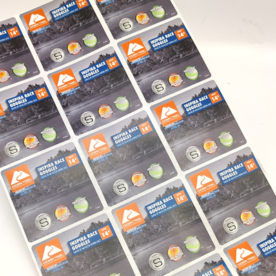 Kreis-CMYK-Haushalts-Wesensmerkmale beschriftet BOPP ovalen Waschmittel-Papieraufkleber