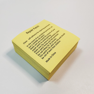 Massenproduktions-aufblasbare Reparatur bessert Quadrat Matte Adhesive Repair Patches aus