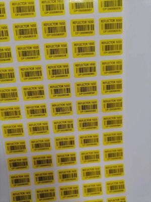 Extra kleine, selbstklebende Barcode-Etiketten für Leiterplatten elektronischer Komponenten