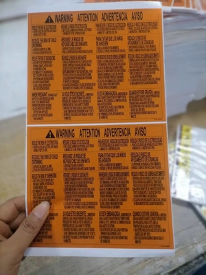 Wasserdichte Metallsticker für Verpackungsetiketten Silber Polyester