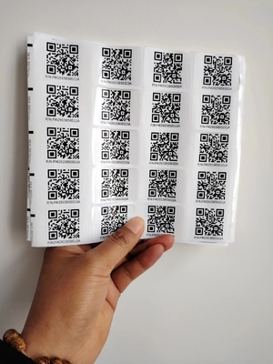 Kuss Schnitt unterschiedliche Größen Custom Smart Qr Aufkleber Etiketten Aufkleber