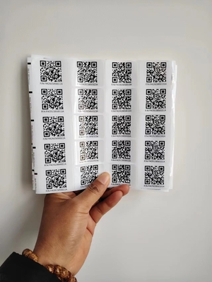 Kuss Schnitt unterschiedliche Größen Custom Smart Qr Aufkleber Etiketten Aufkleber