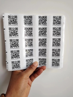 Kuss Schnitt unterschiedliche Größen Custom Smart Qr Aufkleber Etiketten Aufkleber