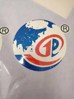 Einfach zu schälen Holographische Siegel Aufkleber UV-Widerstandsdruck Dauerhaft wasserdichtes Laserlabel für Logo