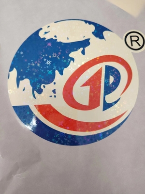 Einfach zu schälen Holographische Siegel Aufkleber UV-Widerstandsdruck Dauerhaft wasserdichtes Laserlabel für Logo