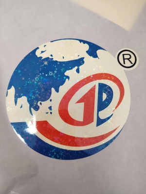 Einfach zu schälen Holographische Siegel Aufkleber UV-Widerstandsdruck Dauerhaft wasserdichtes Laserlabel für Logo