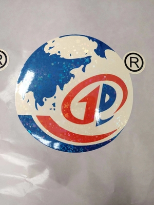Einfach zu schälen Holographische Siegel Aufkleber UV-Widerstandsdruck Dauerhaft wasserdichtes Laserlabel für Logo