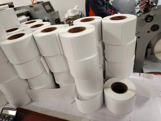 Wärmepapier Verpackung Etiketten Aufkleber Rechteckiges Matte Wasserdichtes Papier Vinyl