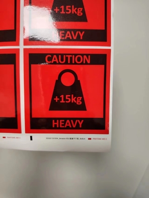 CMYK-Produktkennzeichnungssticker für die digitale Drucktechnik