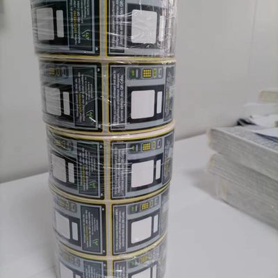 Wasserdichtes Klebstoff-Vinyl-Aufkleber für Verbraucherelektronikgeräte Druck- und Schreibfähig auf leerer Fläche